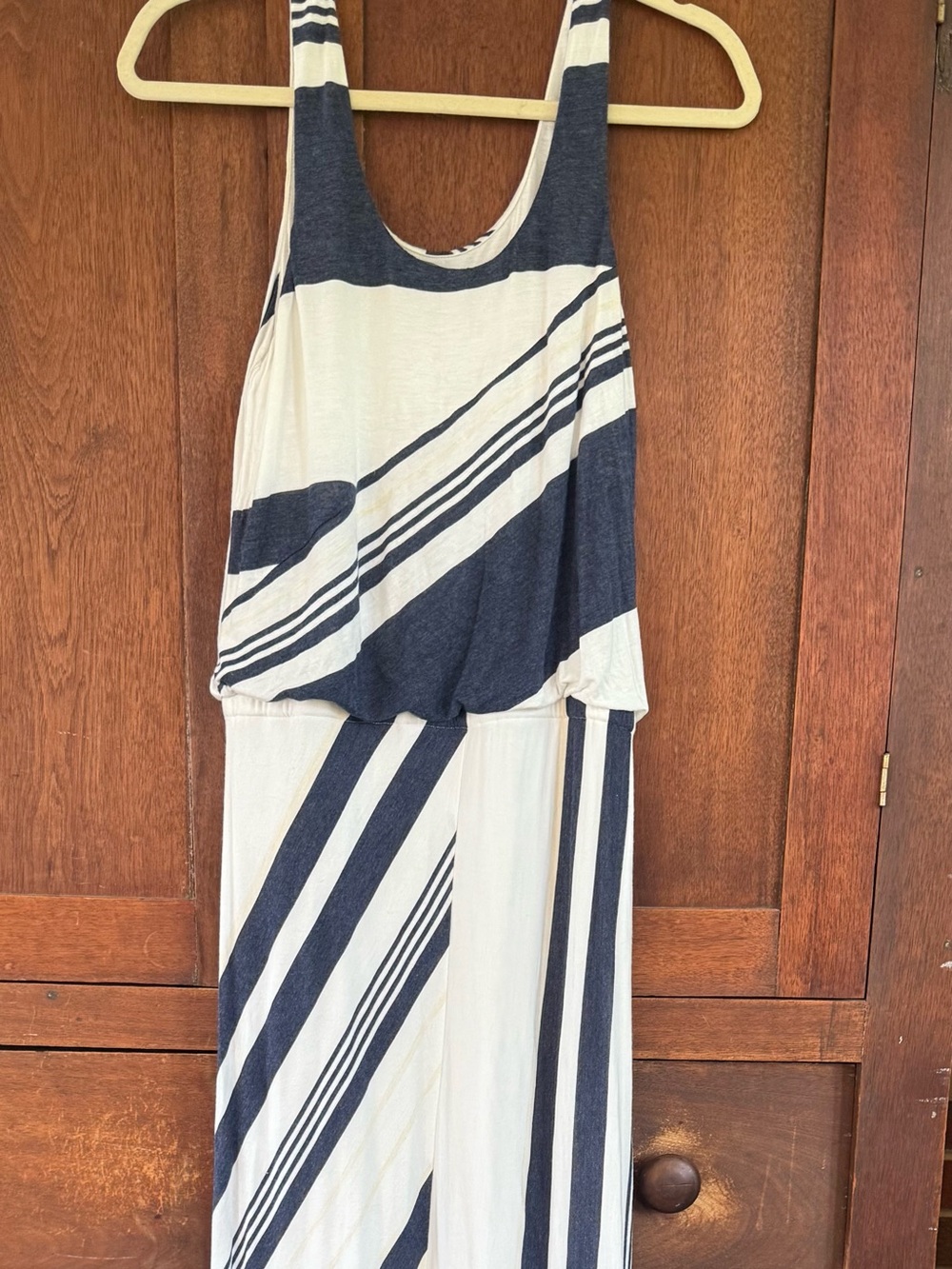 Market & Spruce Navy and White Striped Tank